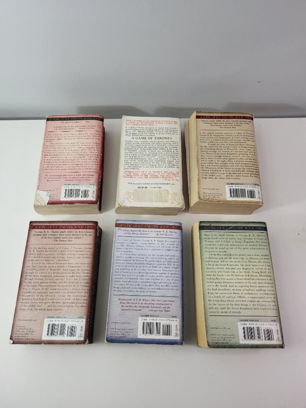 George R.R. Martin A Song of Ice and Fire Books Lot of 6 Game of Thrones - Picture 2 of 7